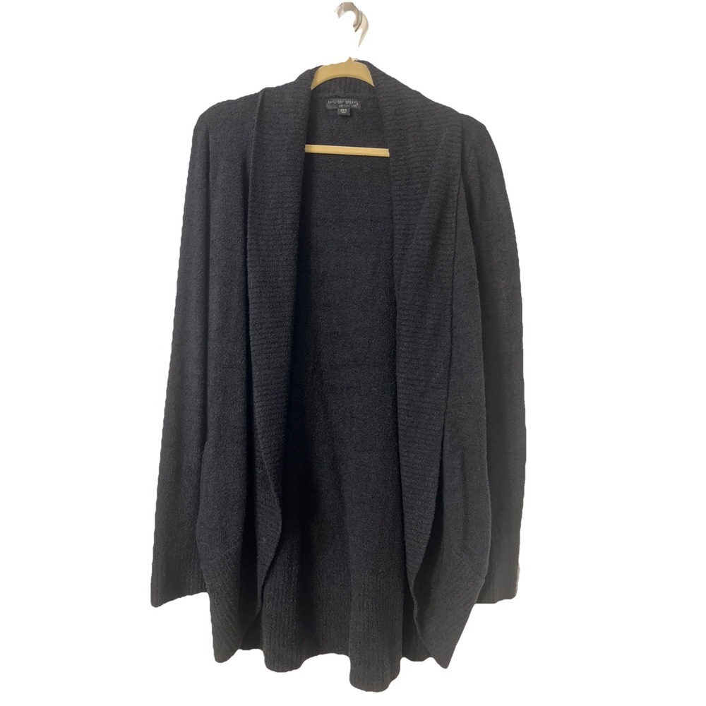 Barefoot Dreams Cizy Chic Lite Open  Front Calypso  Cardigan Sz XS /S Black